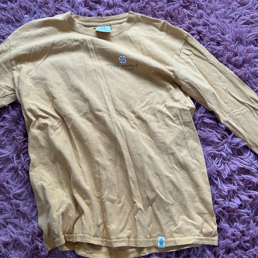 Simply Southern Kids Tan Long Sleeve Shirt